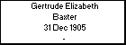 Gertrude Elizabeth Baxter